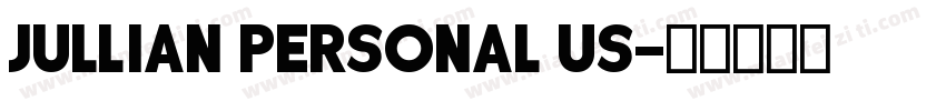 jullian Personal Us字体转换